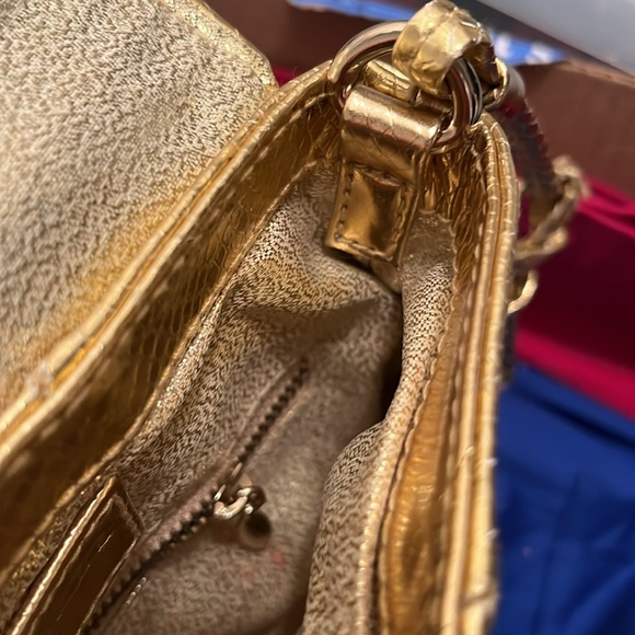 Loeffler Randall Gold Clutch/Wristlet - Picture 7 of 8